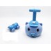 Balloon Powered Cars  and Launcher Set Preschool Educational Toys with Manual Balloon Pump for Kids Boys Girls 3-Pig Cartoon Model